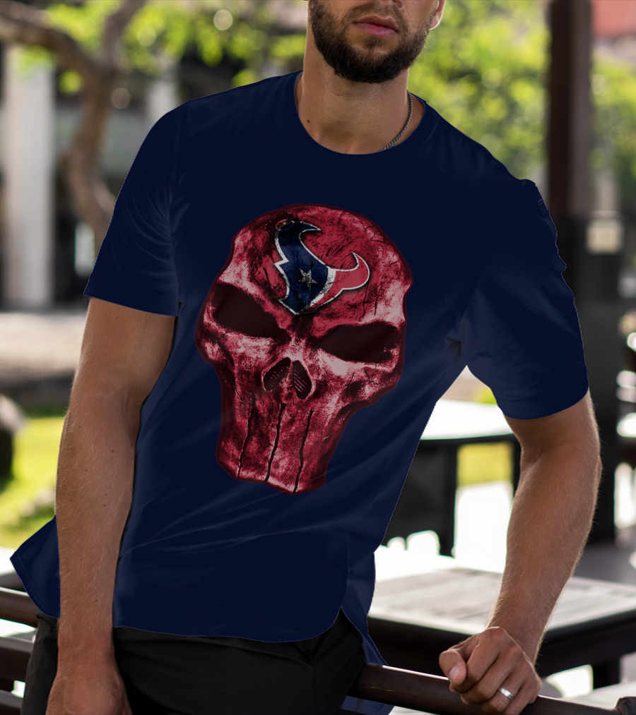 Houston Texans Skull Emblem T-Shirt