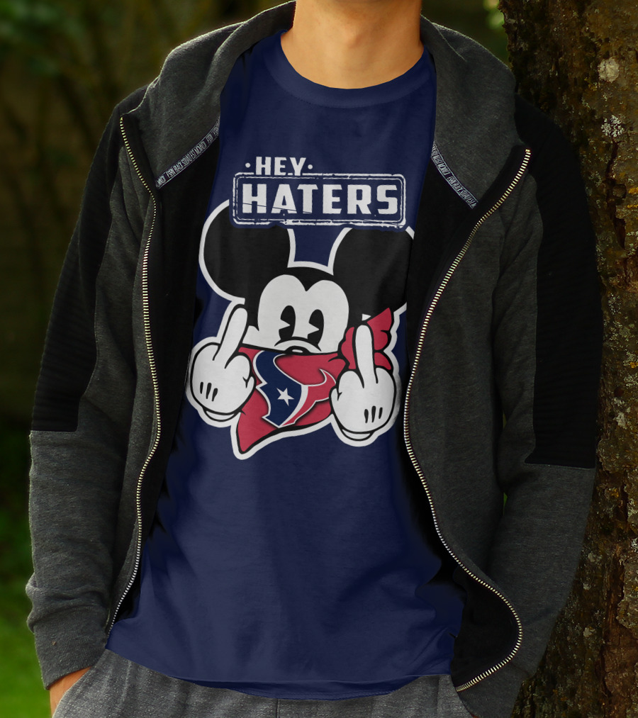 Hey Haters Mick Houston Texans Bandana Display T-Shirt