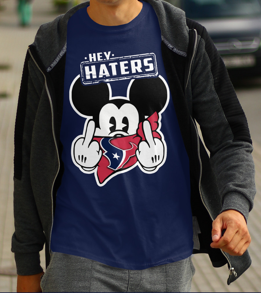 Hey Haters Mick Houston Texans Bandana Display T-Shirt