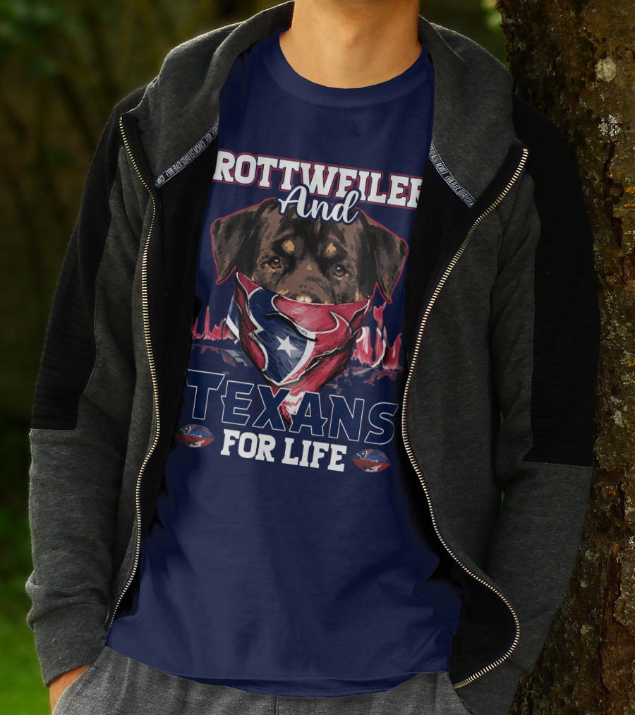 Rottweiler And Texans For Life T-Shirt