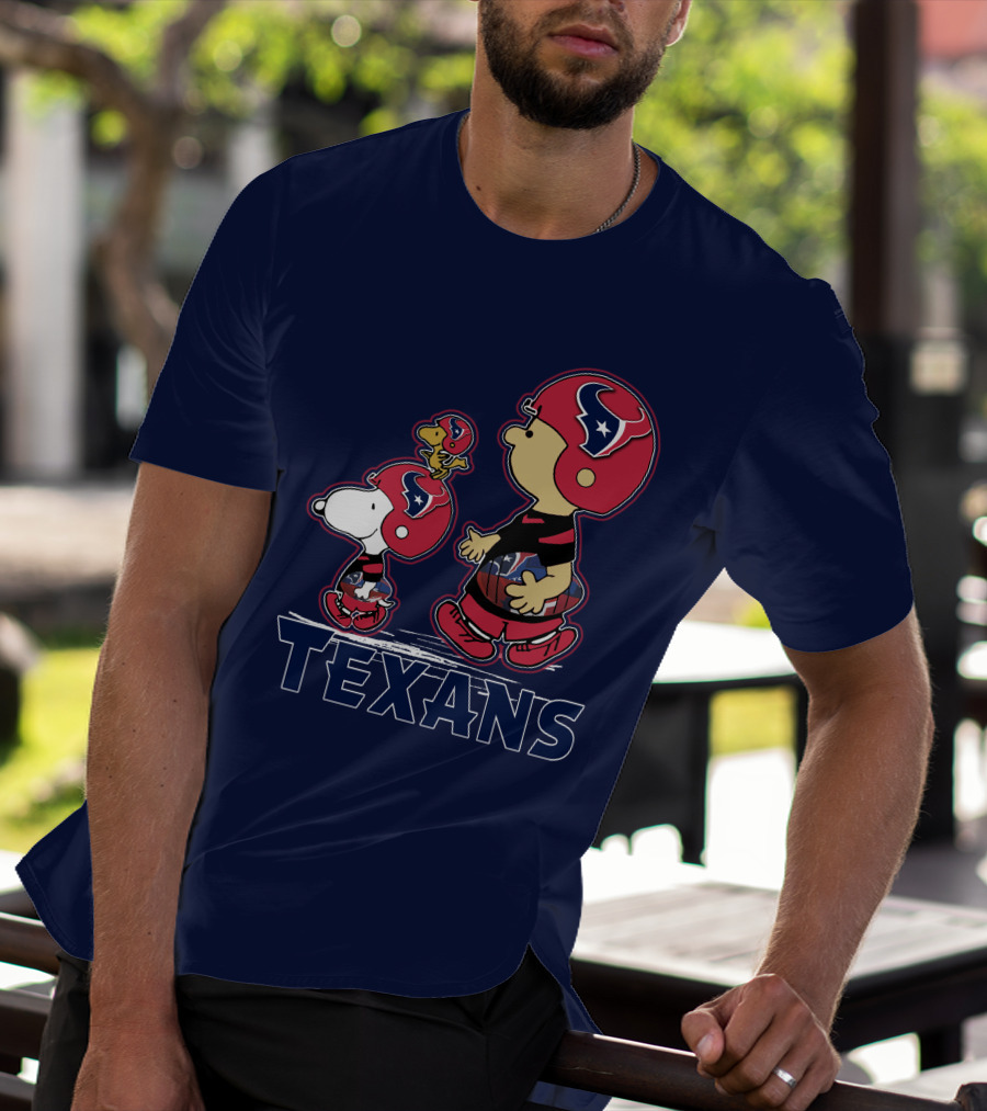 Houston Texans Snpfootball Cartoon Characters T-Shirt