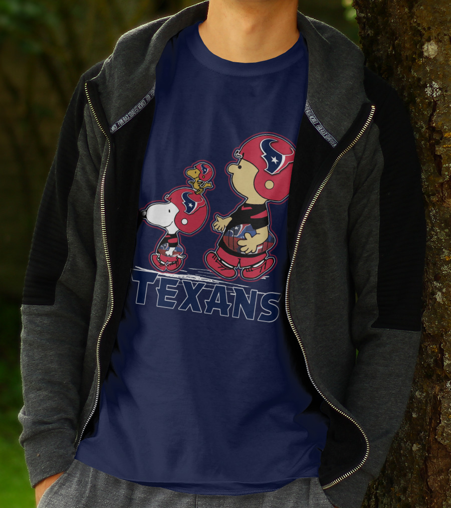 Houston Texans Snpfootball Cartoon Characters T-Shirt