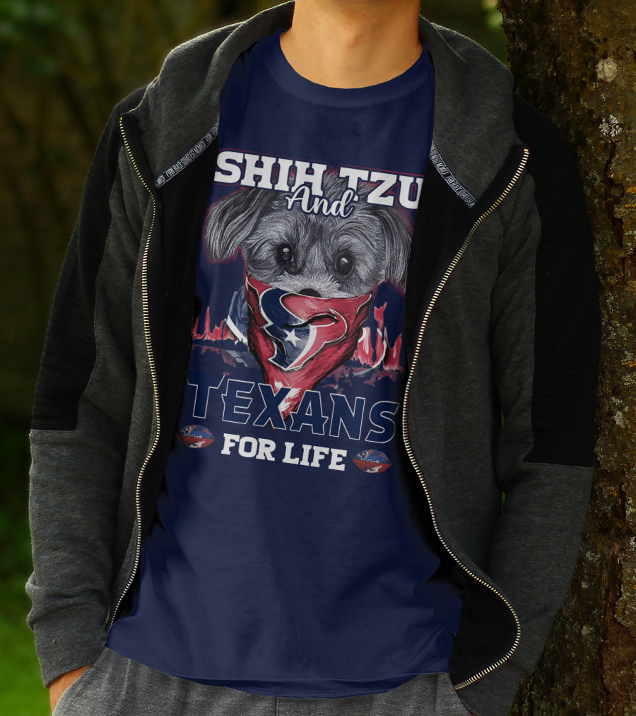 Shih Tzu And Texans For Life T-Shirt