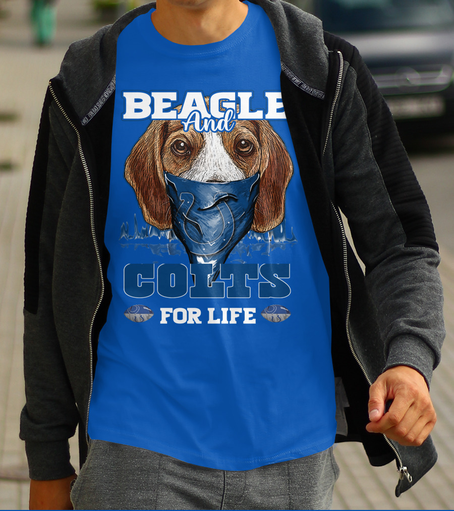 Beagle And Colts For Life Indianapolis Colts T-Shirt