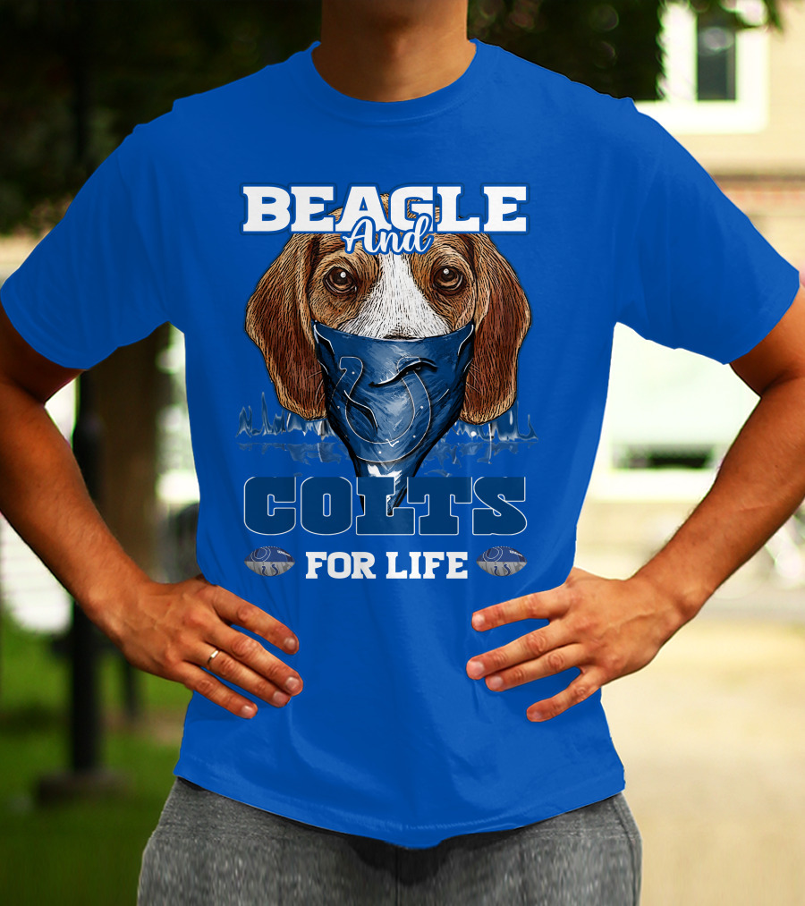 Beagle And Colts For Life Indianapolis Colts T-Shirt