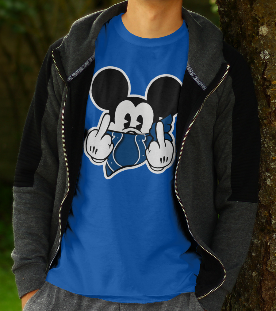 Mickey Mouse Indianapolis Colts Bandana Fan T-Shirt
