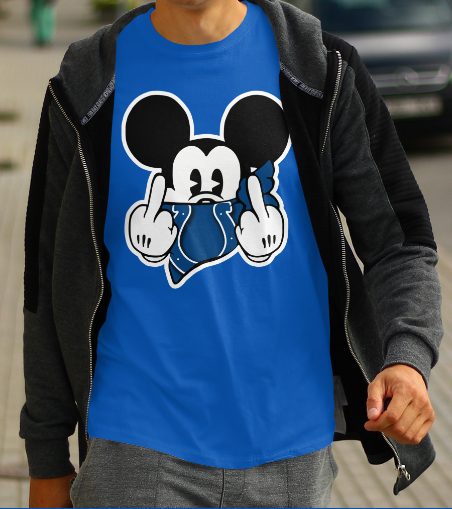 Mickey Mouse Indianapolis Colts Bandana Fan T-Shirt