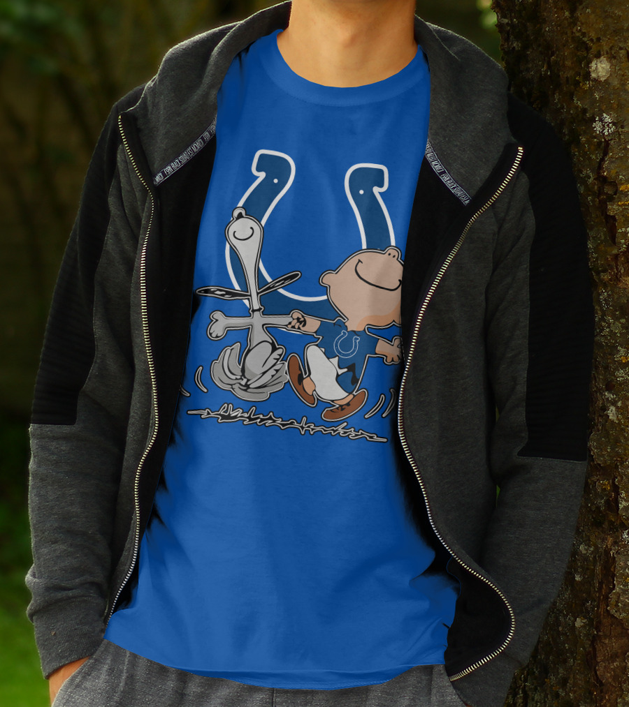 Indianapolis Colts Snoopy And Charlie Brown Dancing T-Shirt