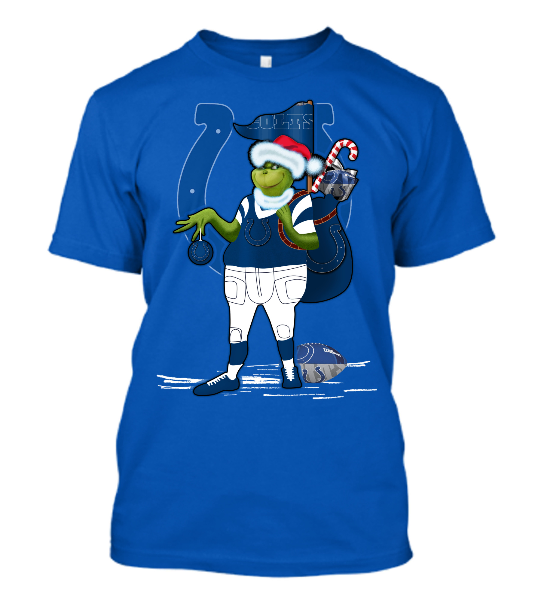 Grinchxmas Indianapolis Colts Holiday Football Cheer T-Shirt