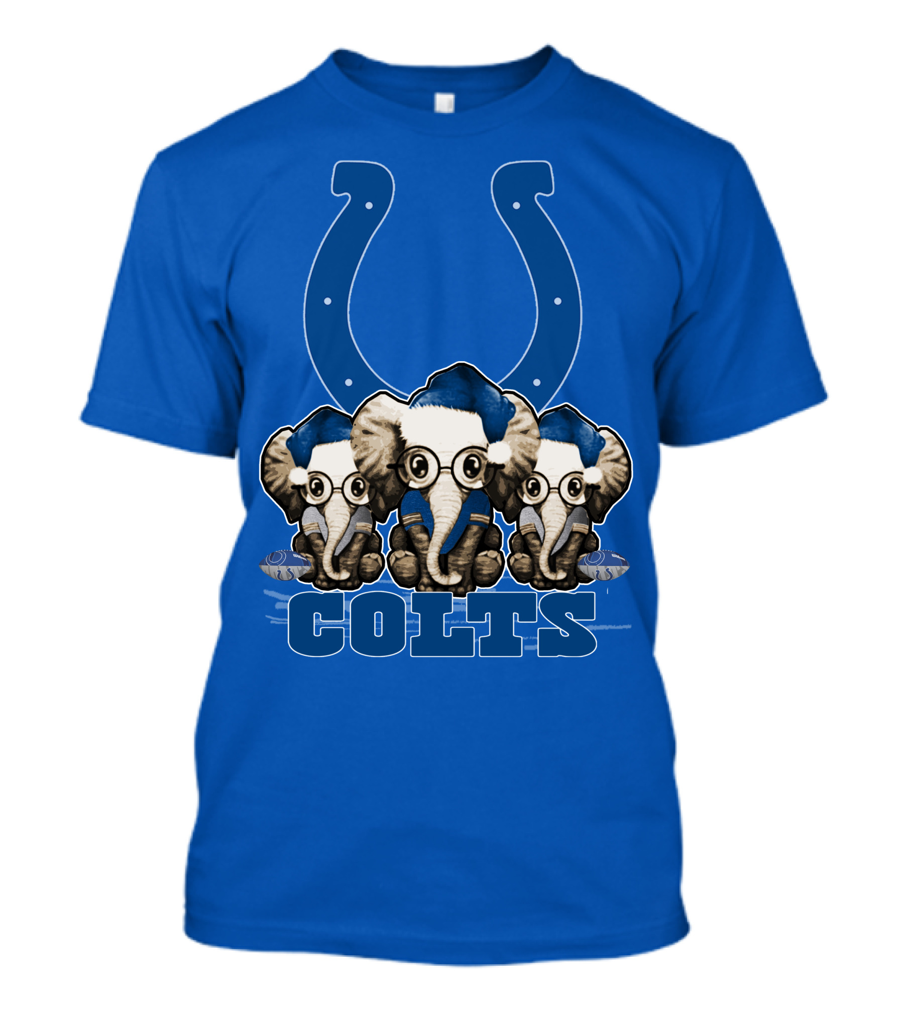 Elephant Xmas Indianapolis Colts Colts T-Shirt