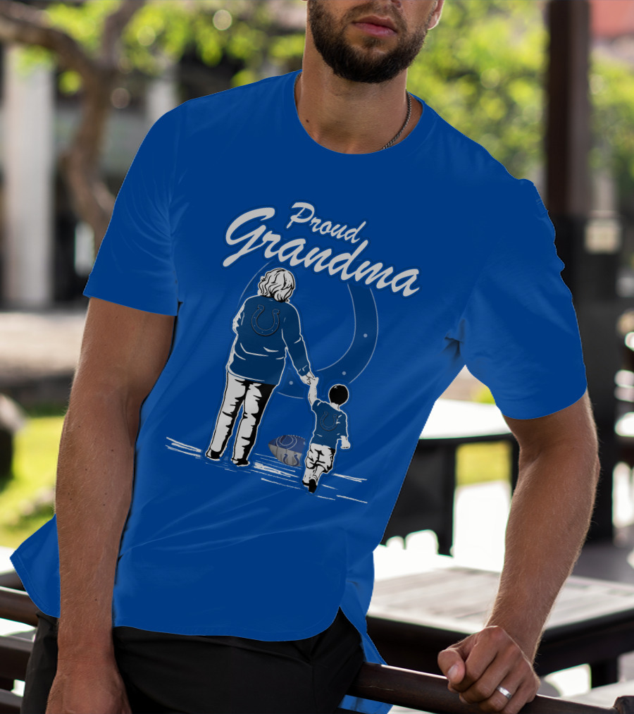 Proud Grandma Indianapolis Colts Fan Connection Commitment T-Shirt