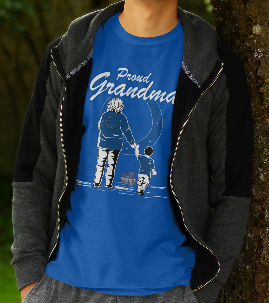 Proud Grandma Indianapolis Colts Fan Connection Commitment T-Shirt