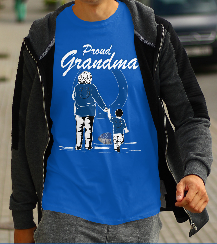 Proud Grandma Indianapolis Colts Fan Connection Commitment T-Shirt