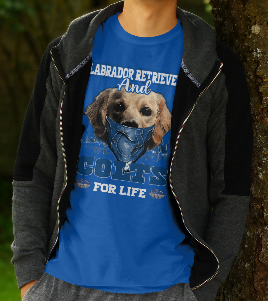 Labrador Retriever And Colts For Life T-Shirt