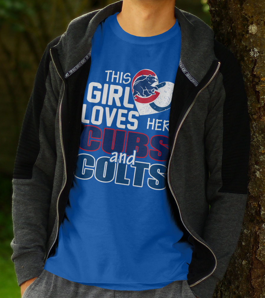 This Girl Loves Her Cubs And Colts T-Shirt