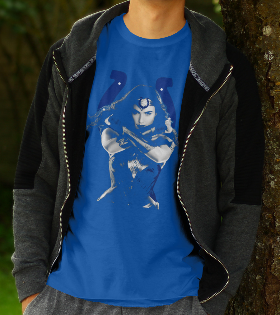 Indianapolis Colts 63 Wonder Woman Logo T-Shirt