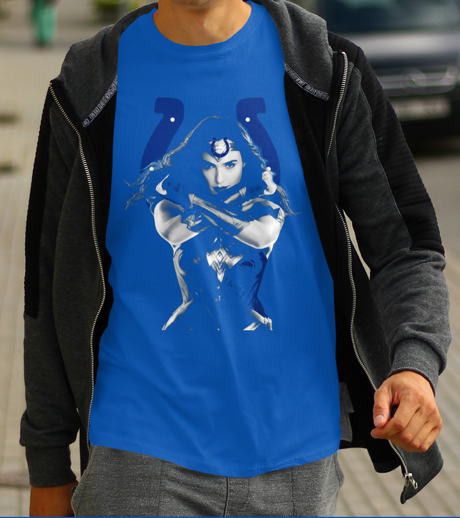 Indianapolis Colts 63 Wonder Woman Logo T-Shirt