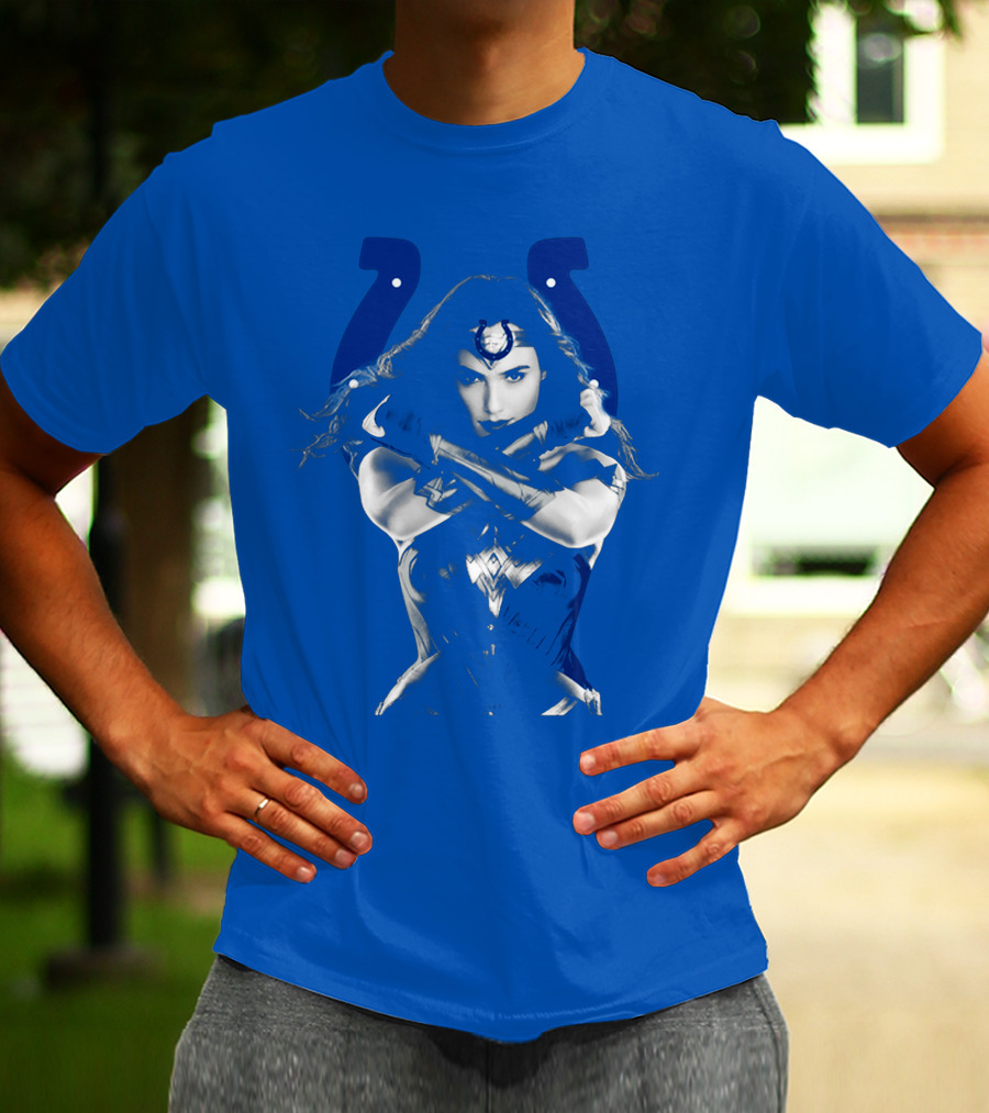 Indianapolis Colts 63 Wonder Woman Logo T-Shirt