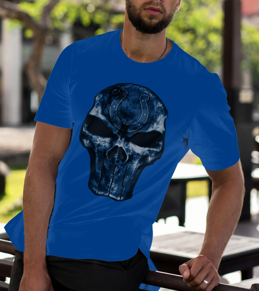 Skull Indianapolis Colts T-Shirt
