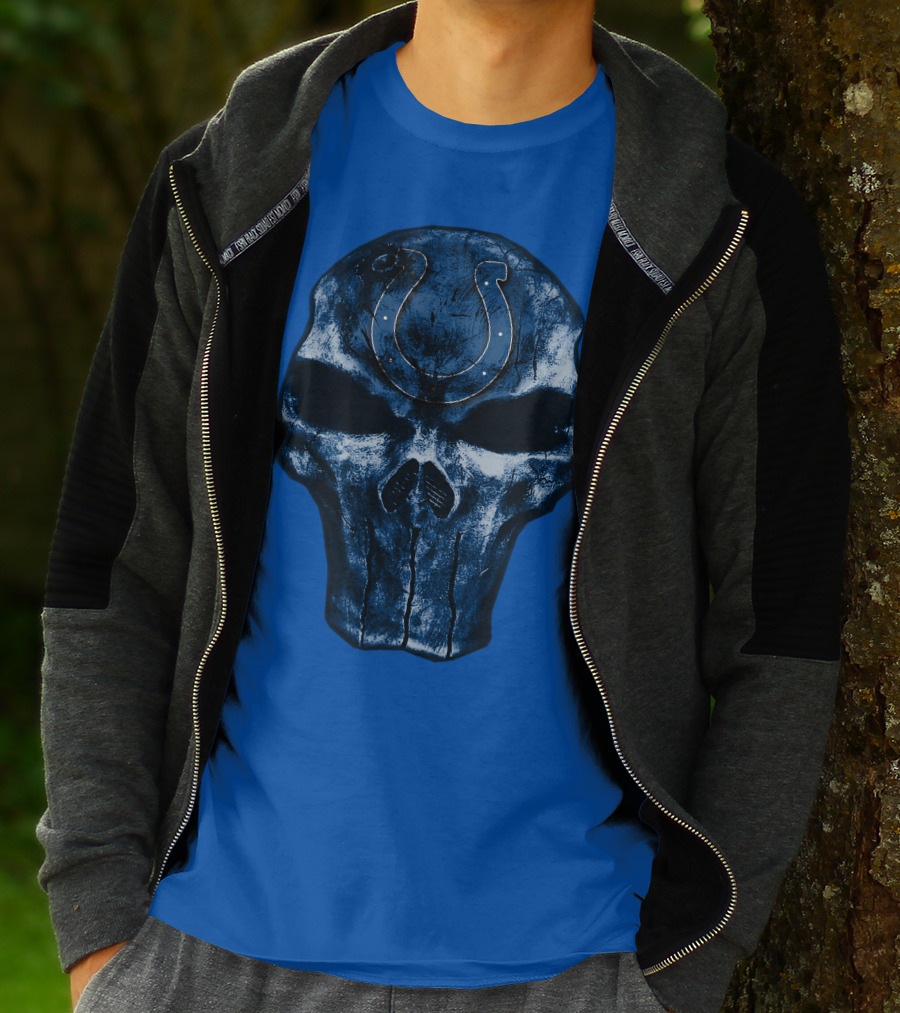 Skull Indianapolis Colts T-Shirt