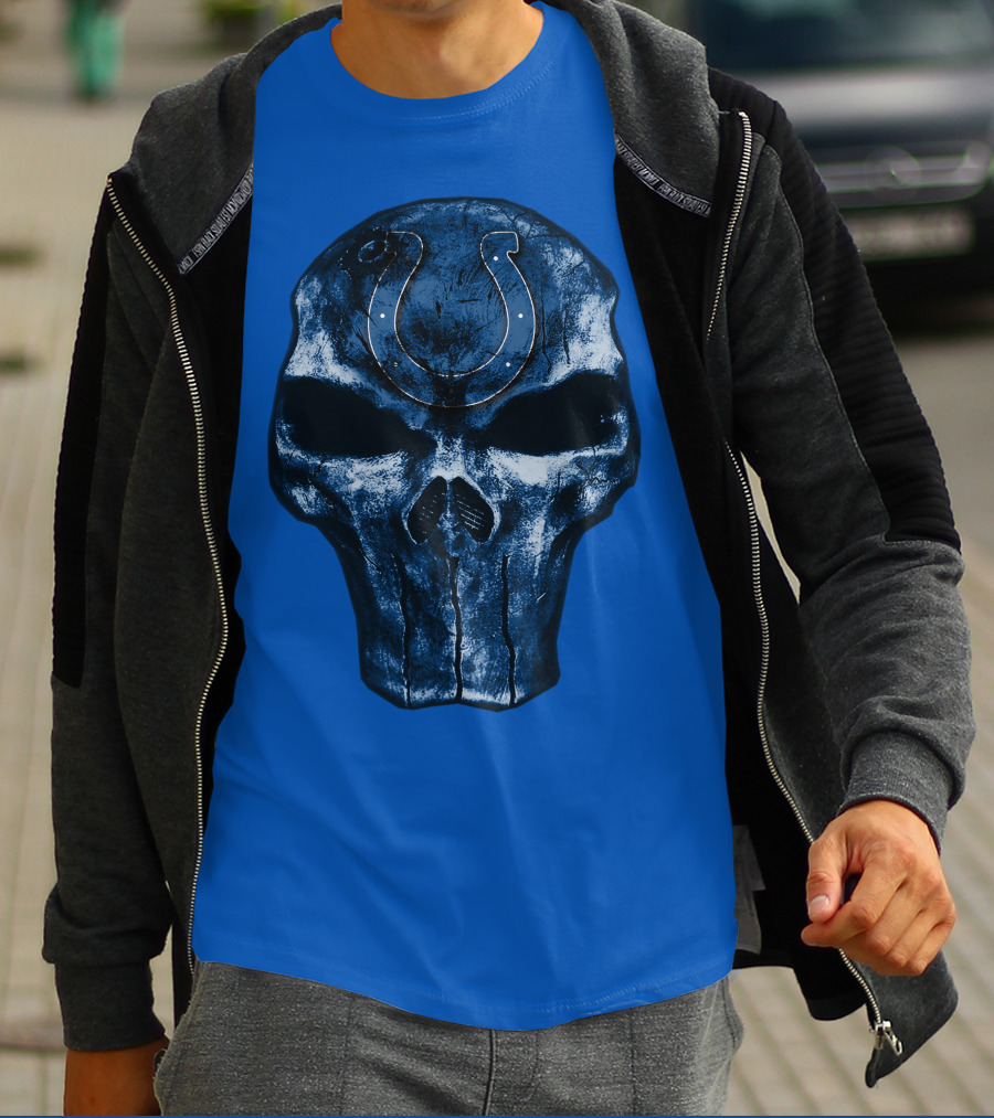 Skull Indianapolis Colts T-Shirt