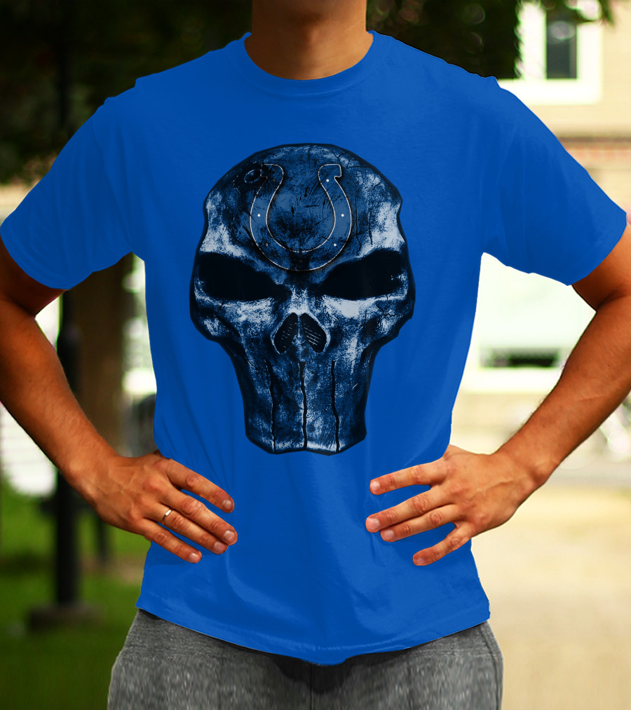 Skull Indianapolis Colts T-Shirt