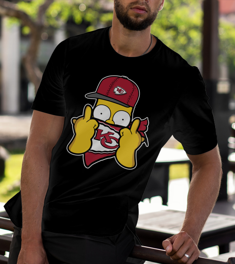 Kansas City Chiefs Homer Simpson T-Shirt