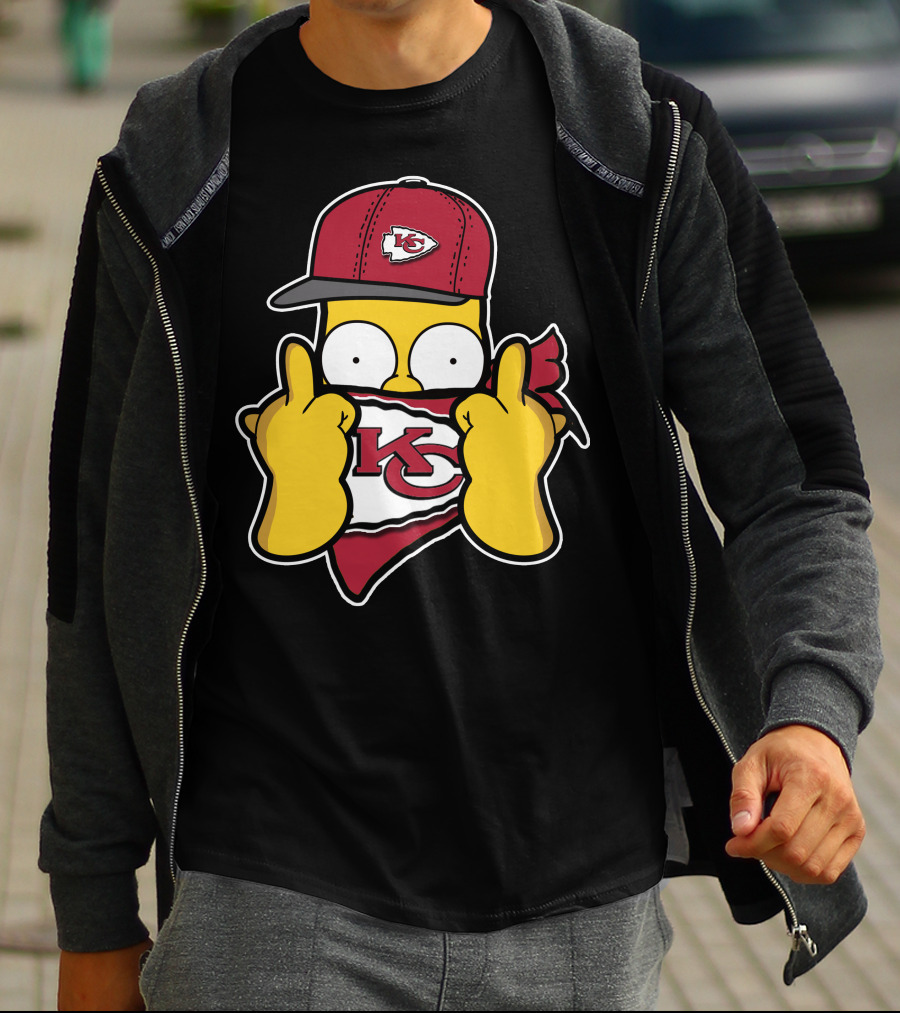 Kansas City Chiefs Homer Simpson T-Shirt