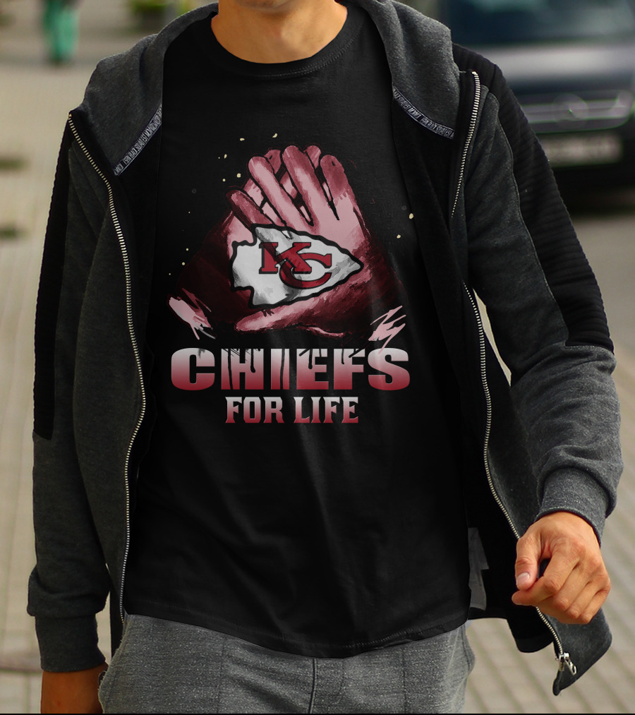 Kansas City Chiefs 15 Kc Logo Chiefs For Life T-Shirt