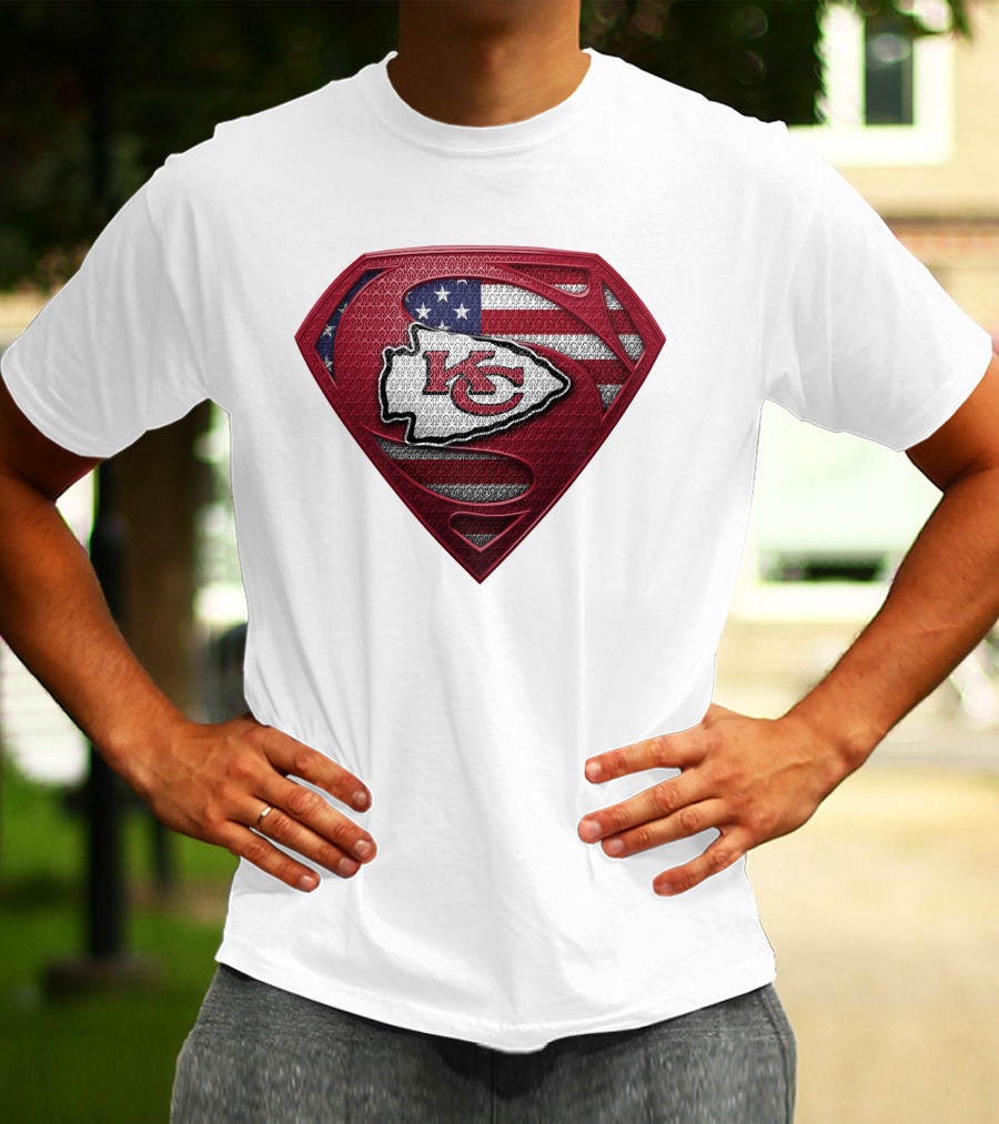 Kansas City Chiefs Super Shield American Flag SPM T-Shirt