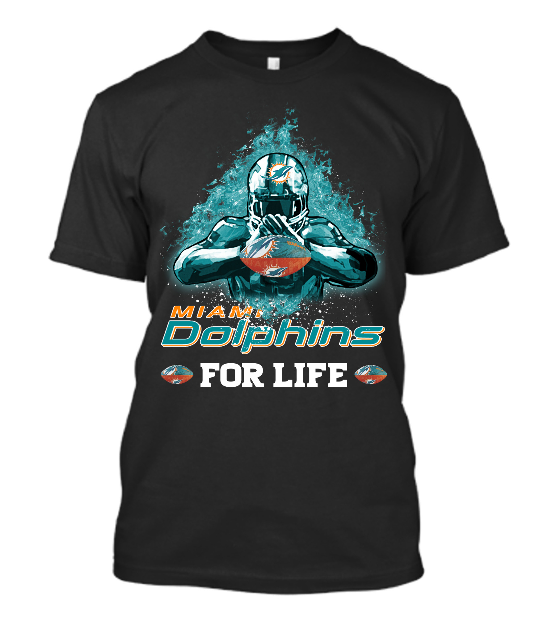 Miami Dolphins Football For Life T-Shirt