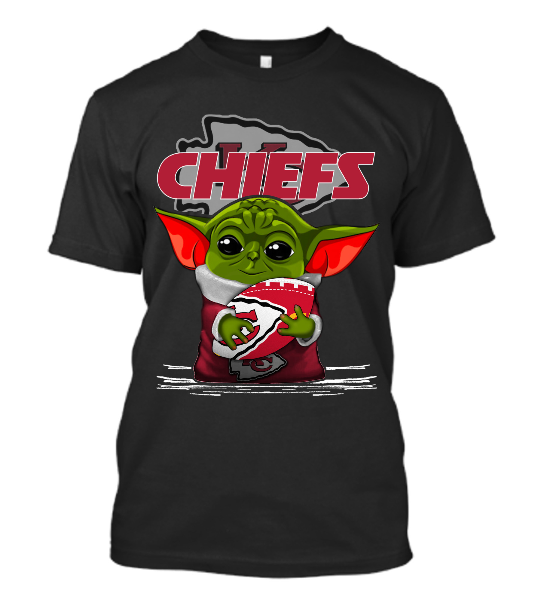 Yoda Chiefs Kansas City Football Fan T-Shirt