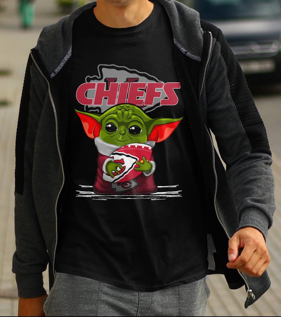 Yoda Chiefs Kansas City Football Fan T-Shirt