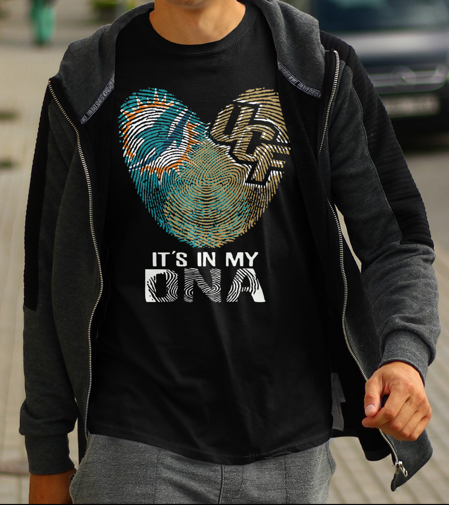 Miami Dolphins Ucf It's In My Dna T-Shirt