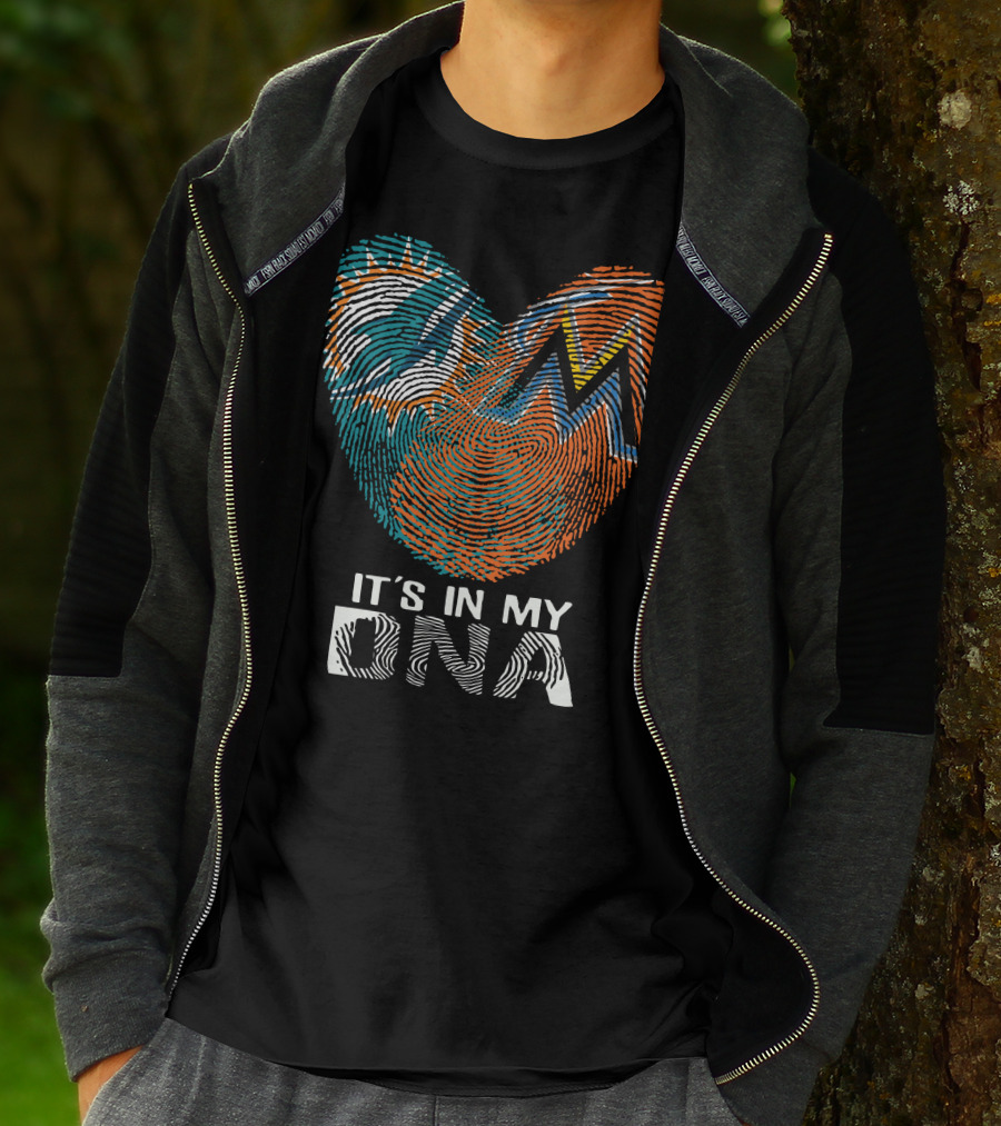 Miami Dolphins Marlins It's In My Dna T-Shirt