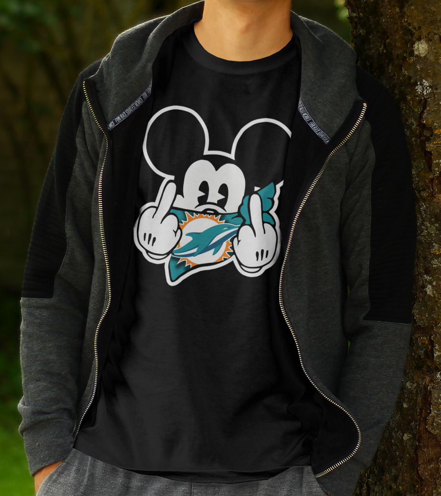Miami Dolphins 63 Mickey Mouse T-Shirt