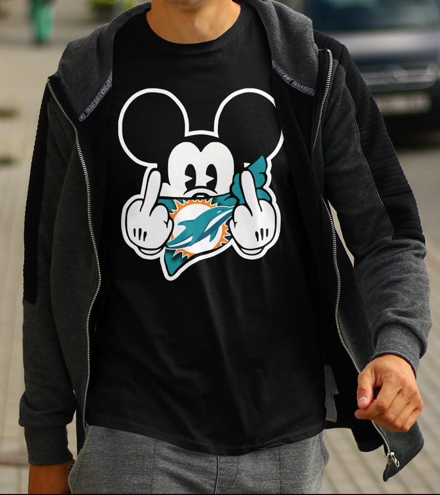 Miami Dolphins 63 Mickey Mouse T-Shirt