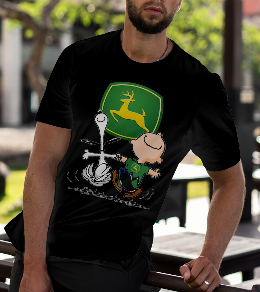 Snoopy Dance JD John Deere Peanuts T-Shirt