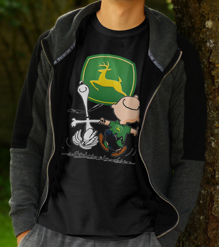 Snoopy Dance JD John Deere Peanuts T-Shirt
