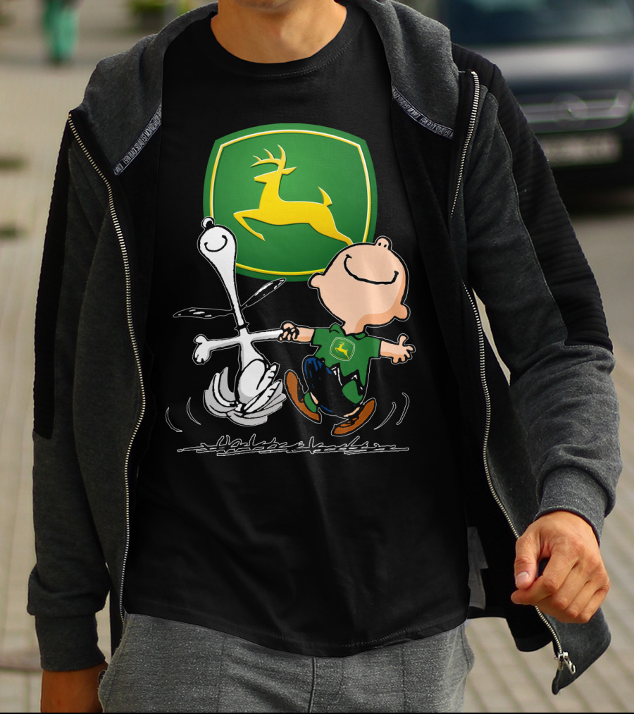 Snoopy Dance JD John Deere Peanuts T-Shirt
