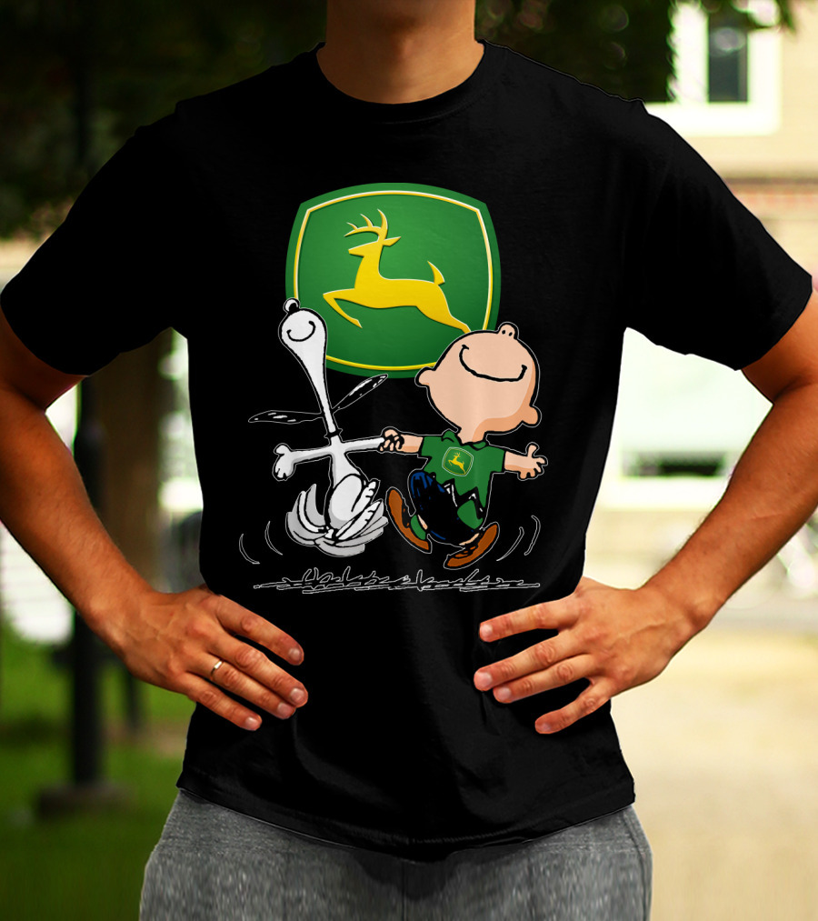 Snoopy Dance JD John Deere Peanuts T-Shirt