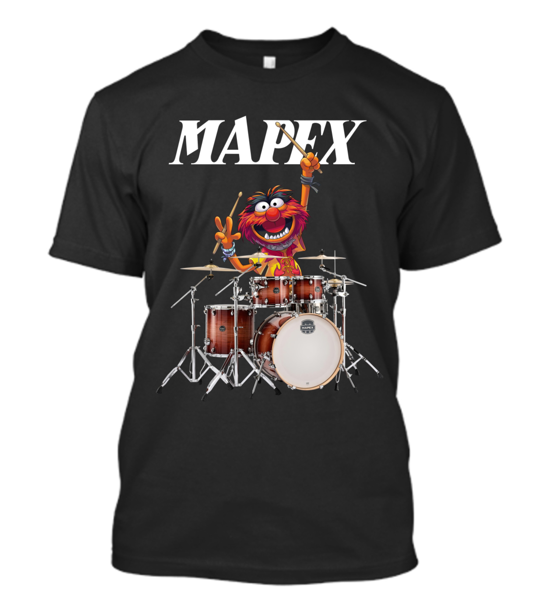 The Muppet Show Animal With Mapex Drums T-Shirt