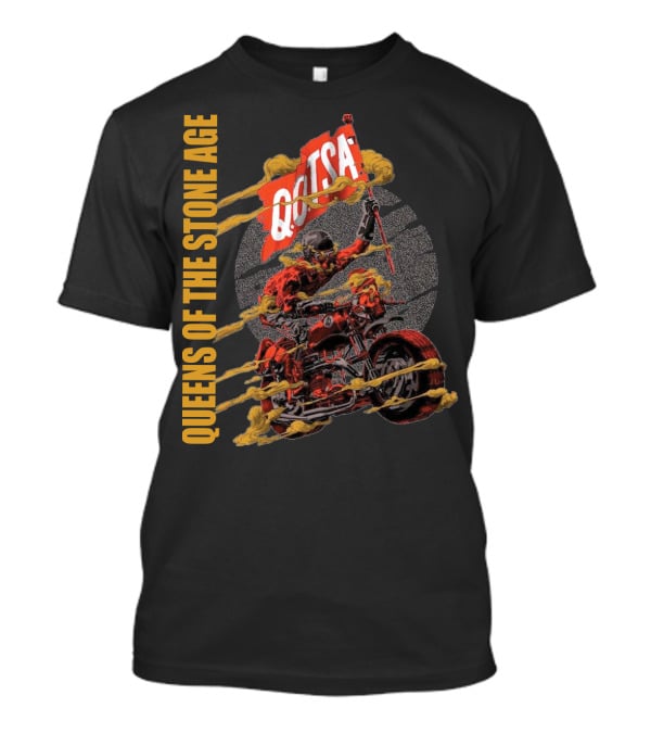 Queens Of The Stone Age QOTSA Motorcycle Rider T-Shirt