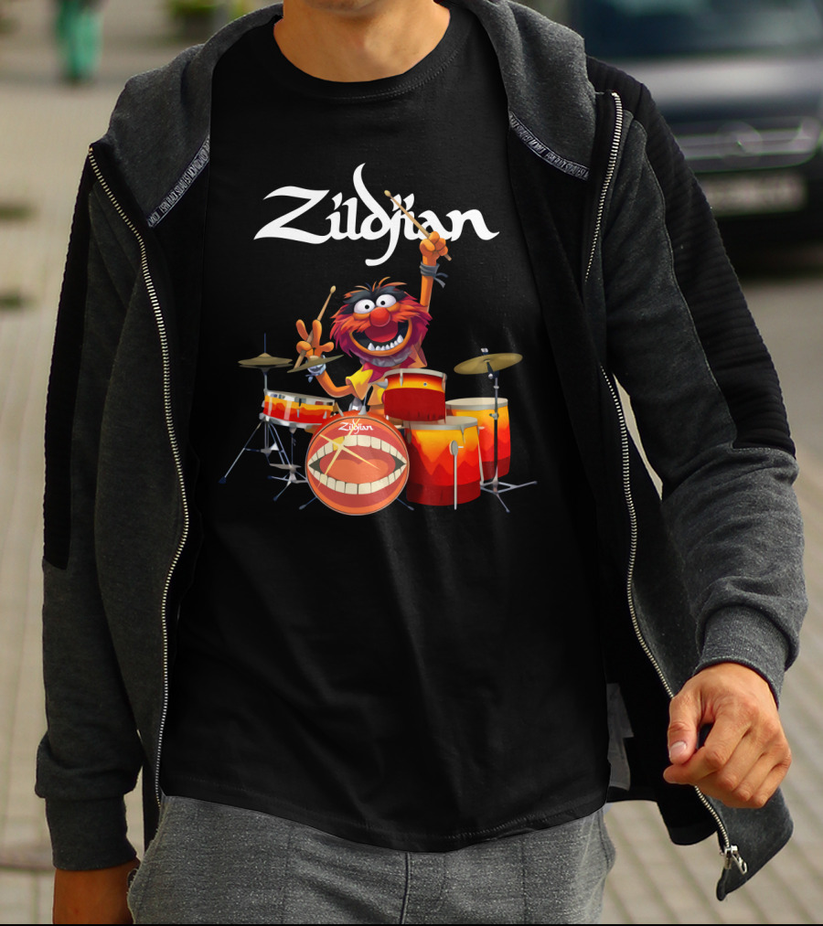 Zildjian Muppets Animal Drumming Enthusiast T-Shirt