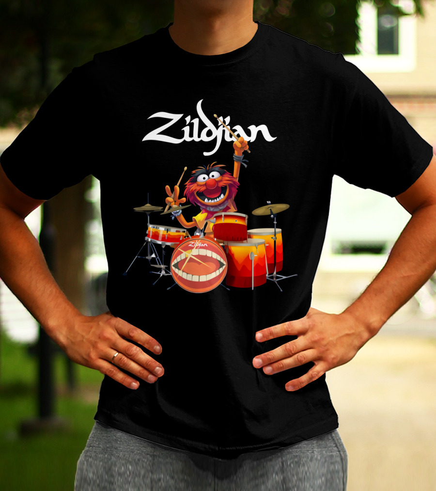 Zildjian Muppets Animal Drumming Enthusiast T-Shirt