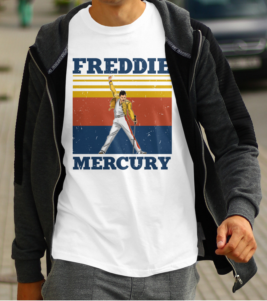 FREDDIE MERCURY Yellow Jacket T-Shirt