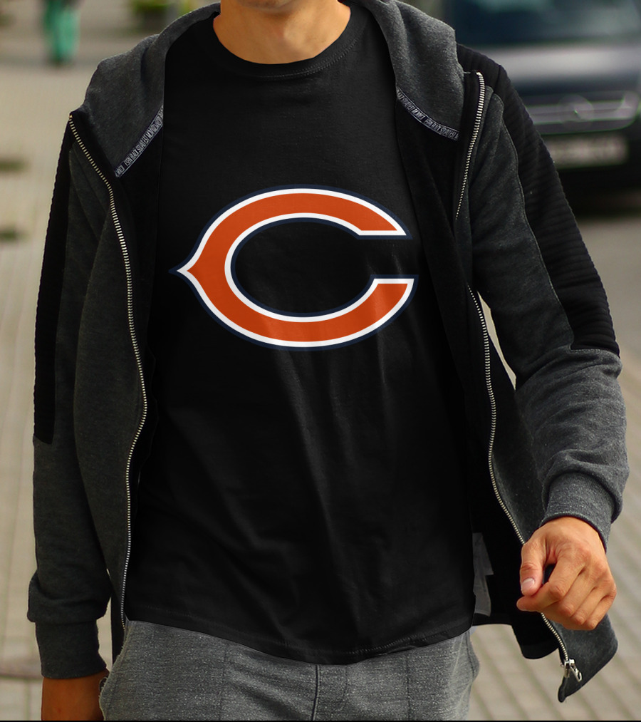 Chicago Bears Iconic Orange C T-Shirt