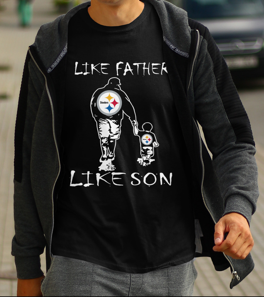 Pittsburgh Steelers Like Father Like Son Fan Connection T-Shirt