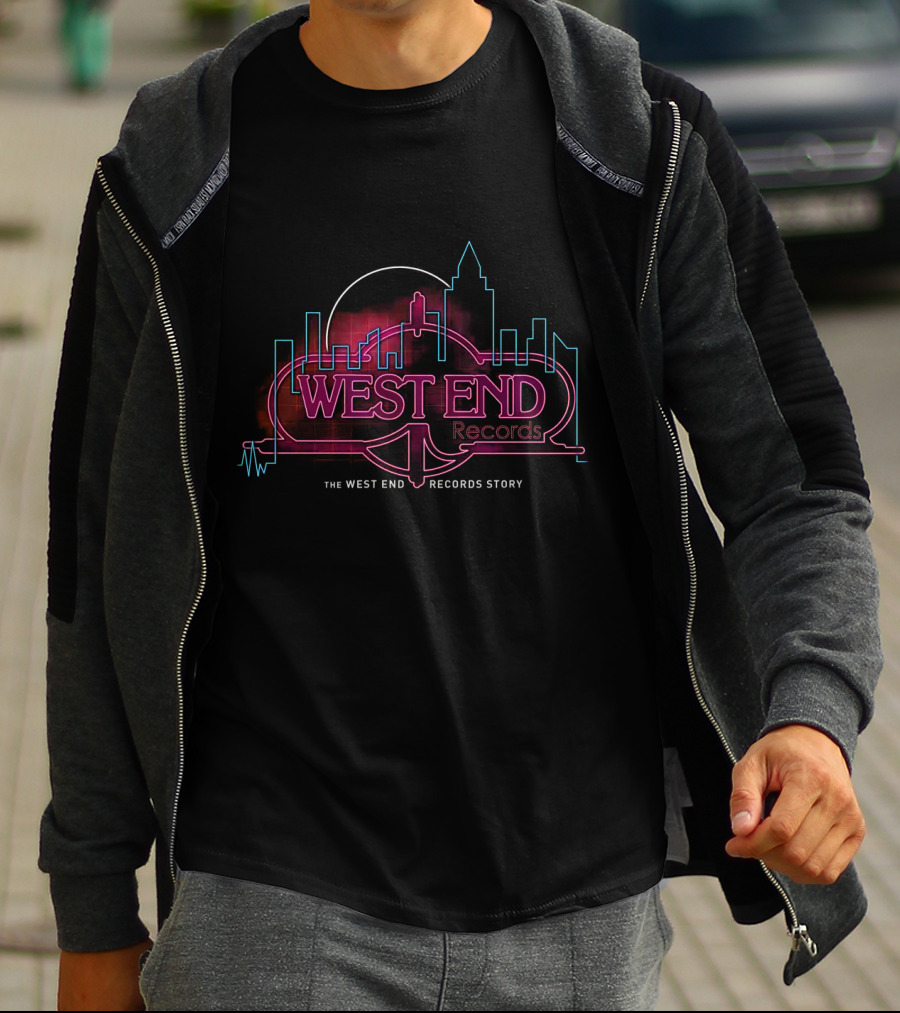 West End Records The West End Records Story City Skyline T-Shirt