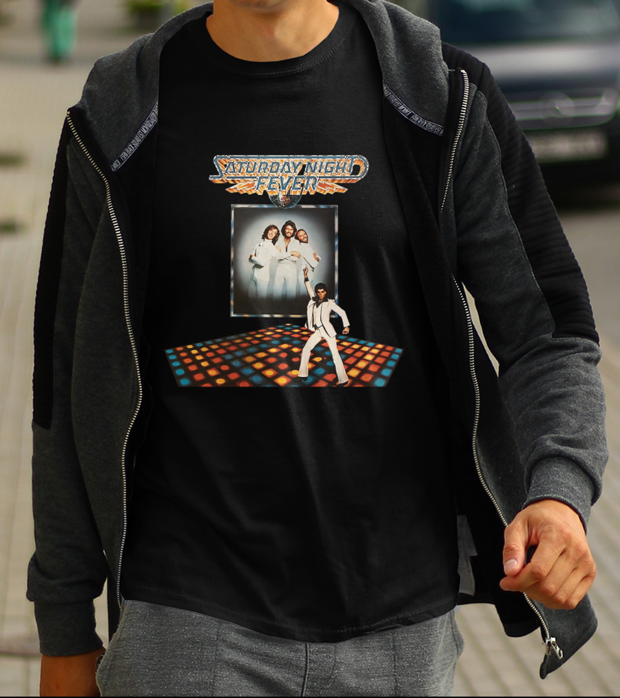 Saturday Night Fever Disco Dance 1977 With Bee Gees T-Shirt